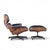 Brown Charles and Ray Eames for Herman Miller Mid Century Rosewood Eames Chair and Ottoman For Sale - Image 8 of 10