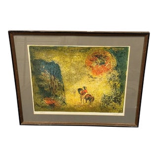 1960s Hoi Lebadang (1921-2015) - "Sun and Horse" - Rare Signed Lithograph 135/275 For Sale