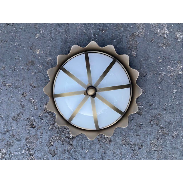 Beautiful, Crown flushmount by Urban Electric. A unique piece, suited for both classic and contemporary spaces. Selling...