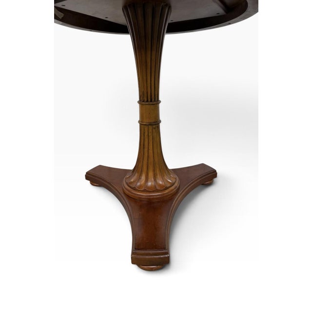 Vintage Ethan Allen Townhouse Carved Pedestal Side Table For Sale In Philadelphia - Image 6 of 8