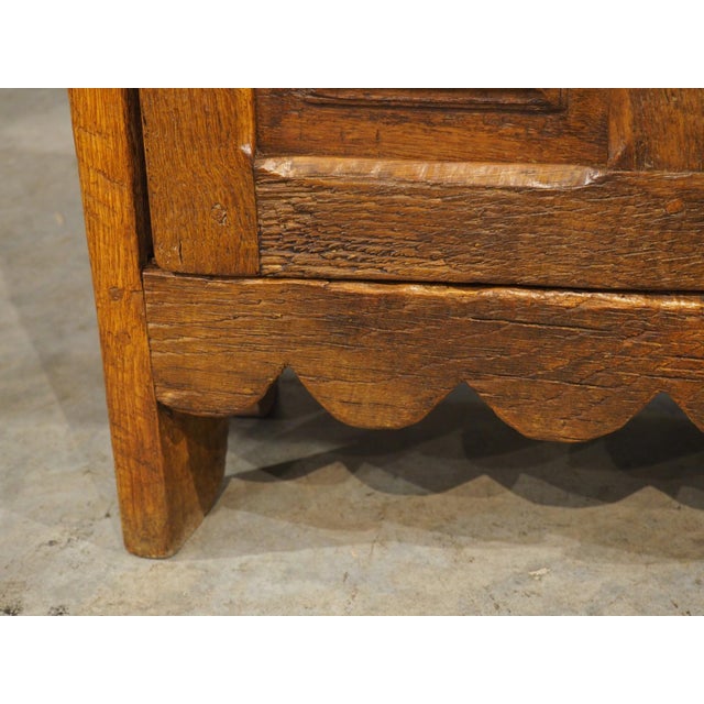 Wood A Diminutive and Rustic 18th Century Oak Paneled Spanish Cabinet For Sale - Image 7 of 15