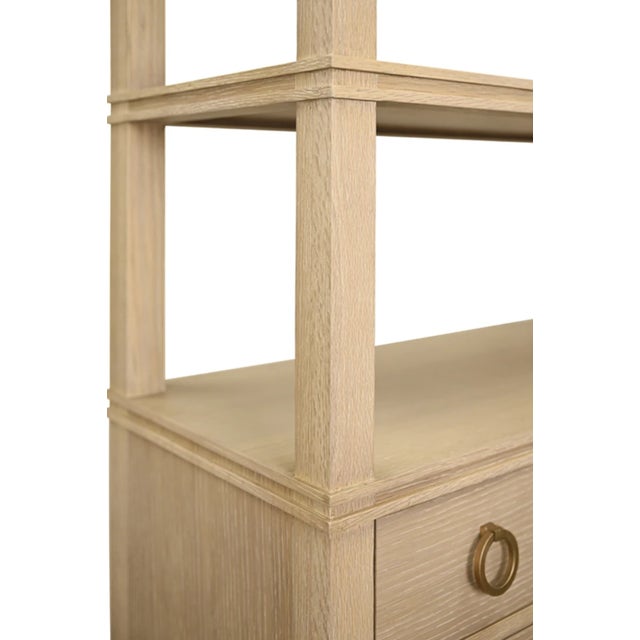 Matthew Izzo Home Brooke Cerused Oak Four Drawer Etagere For Sale In New York - Image 6 of 7