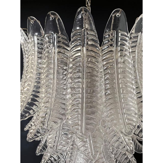 Large Vintage Italian Murano Felci Glass Chandelier, 1990 For Sale - Image 8 of 18