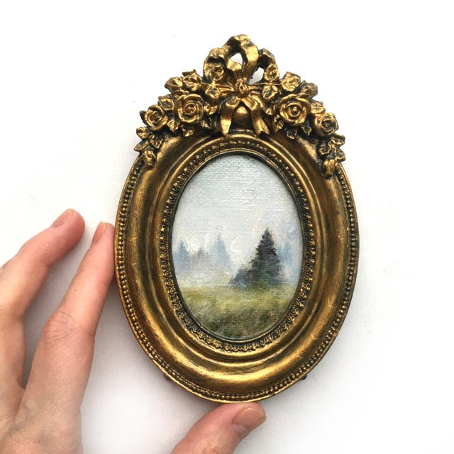 Mist Landscape framed painting Hello, My name is Valeriya Serova, I am a professional artist. This is my FRAMED original...