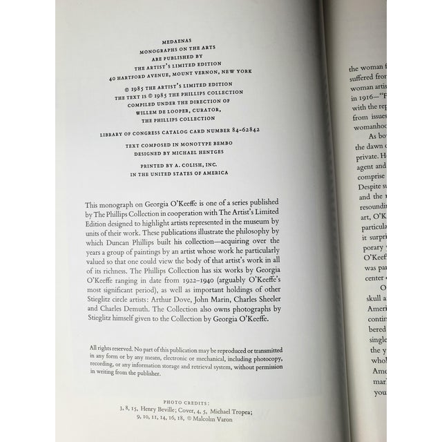 1985 Georgia O'Keeffe Monograph by Sasha M. Newman | the Phillips Collection For Sale - Image 15 of 18