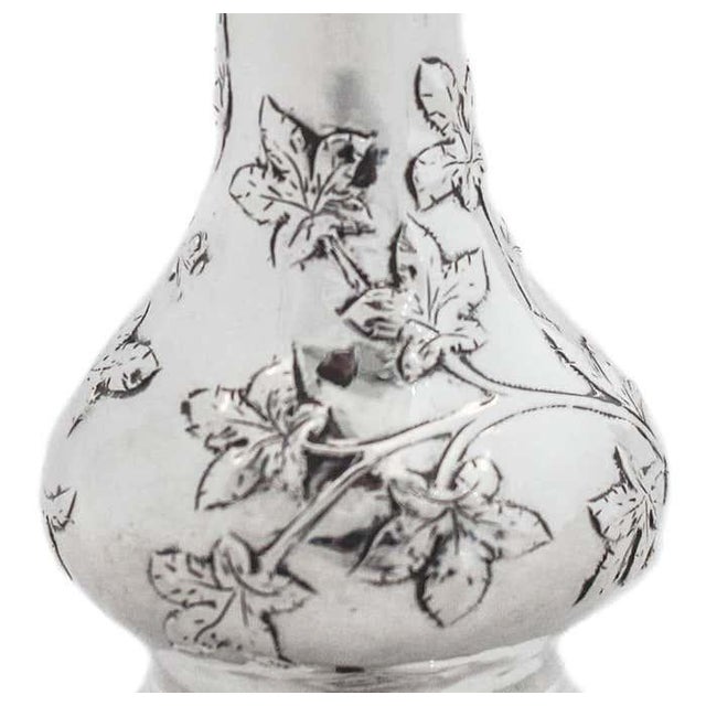 Sterling Silver Art Nouveau Salt Shakers - A Pair For Sale In New York - Image 6 of 8