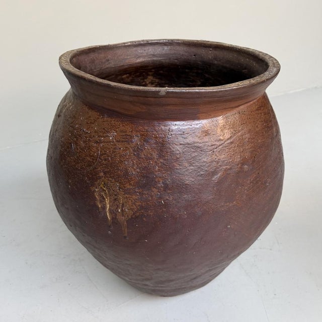 Contemporary Japanese Antique Ceramic Jar, 1890s For Sale - Image 3 of 18