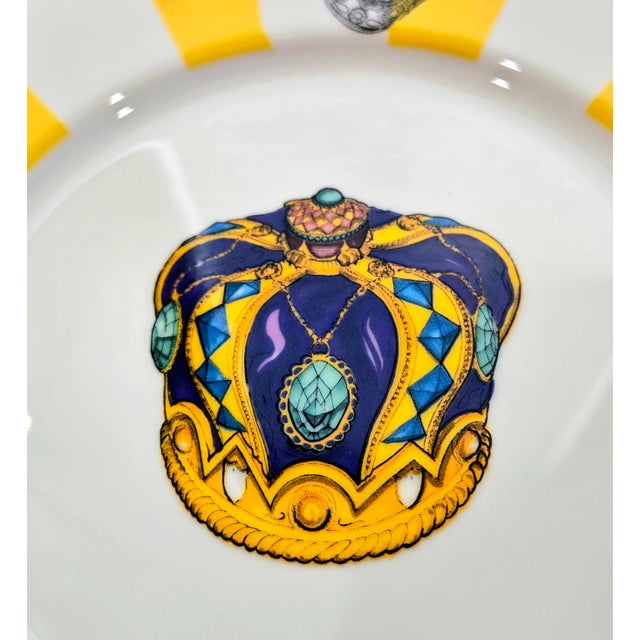 Vintage Neiman Marcus Royal Castle Gold Rim Porcelain Dessert Plates - Set of 4 For Sale - Image 11 of 14