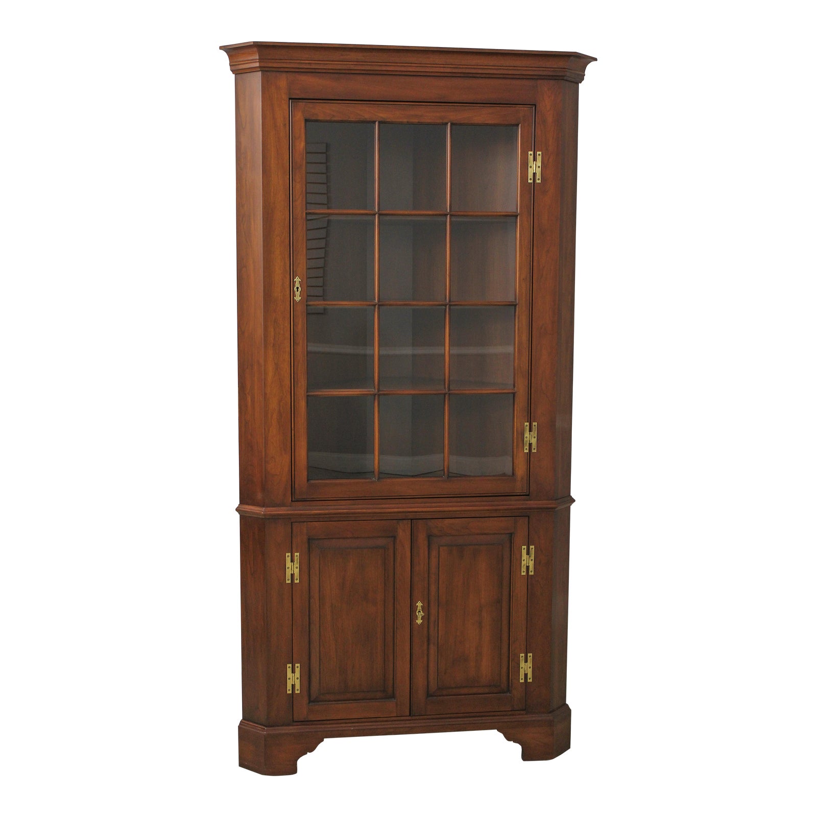 Henkel Harris 12 Pane Cherry Corner China Chairish