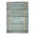 Freya Geometric Rug by Celerie Kemble for Chairish in Soft Blues, 2'6"x12' For Sale