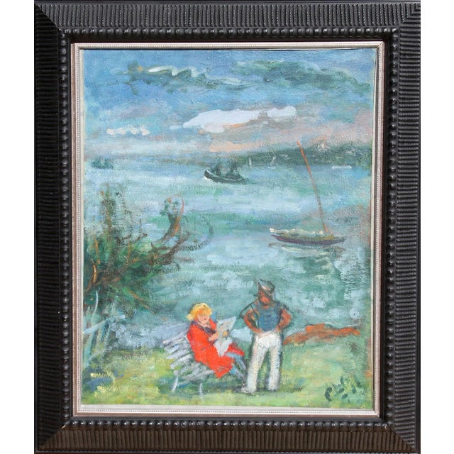 Robert Philipp, Sailor and Reading Woman, Oil Painting For Sale In New York - Image 6 of 6