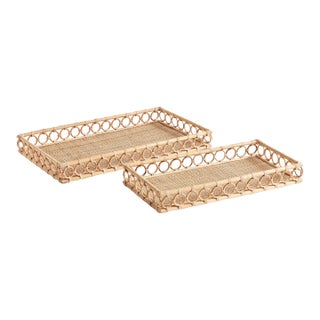 Ninette Rectangular Trays, Set Of 2 For Sale