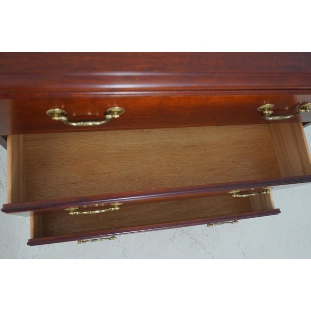 Pair of Pennsylvania House Cherry 3-Drawer Chest Nightstands For Sale In Philadelphia - Image 6 of 18