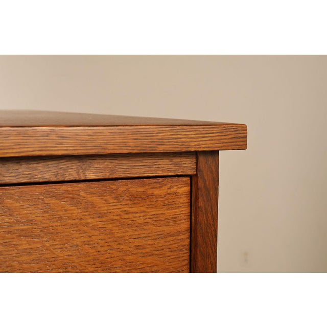 Stickley Mission Collection Oak Filing Cabinet For Sale - Image 9 of 18