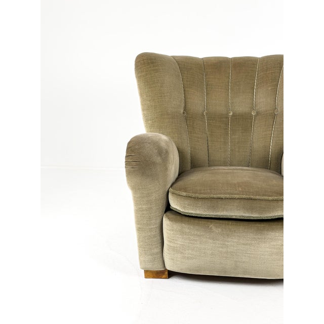 Wood Swedish Modern Easy Chair, Sweden, 1940s For Sale - Image 7 of 11
