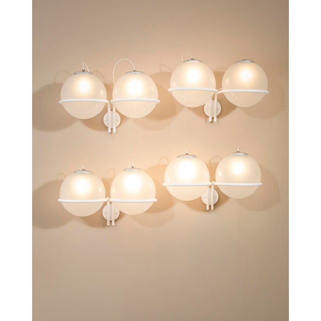 Mod. 239/2 Wall Lamps by Gino Sarfatti for Arteluce, 1970s, Set of 4, in Good conditions. Designed 1970 to 1979 I have...