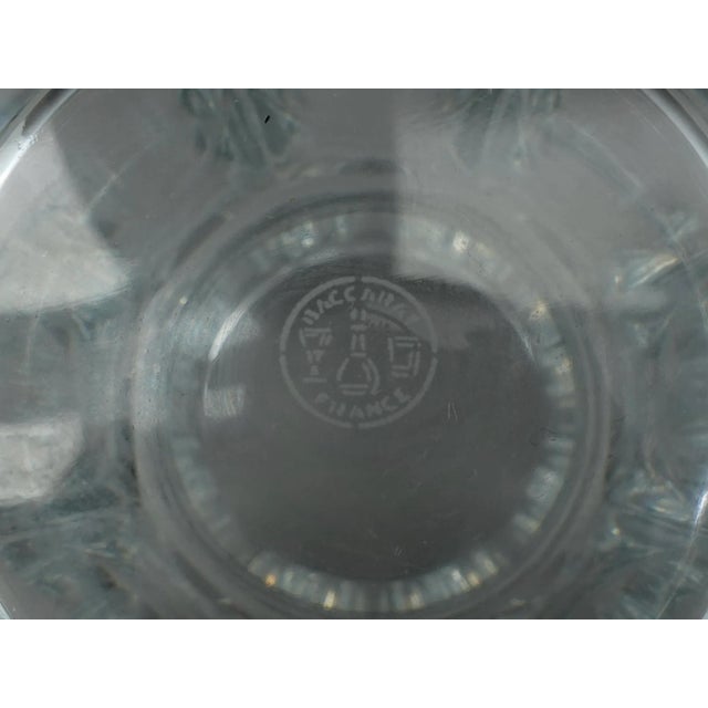 Mid 20th Century Baccarat Crystal France Signed Edith Heavy Glass Flower Vase For Sale In Miami - Image 6 of 8