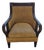 Mid 20th Century British Colonial Style Woven Rattan Wingback Armchair For Sale