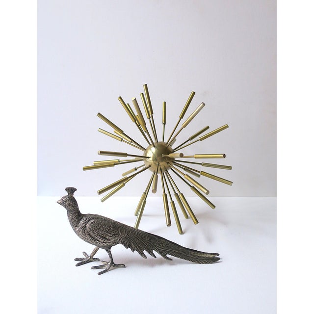 Metal Brass Sputnik Sculpture Decorative Object For Sale - Image 7 of 10