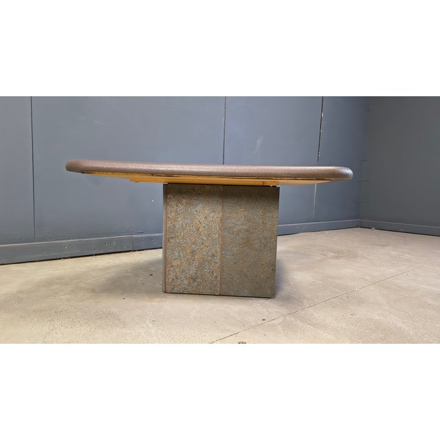Triangular Coffee Table attributed to Paul Kingma, 1980s For Sale - Image 4 of 18