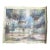 1950’s Impressionist Summer Village Painting on Canvas For Sale