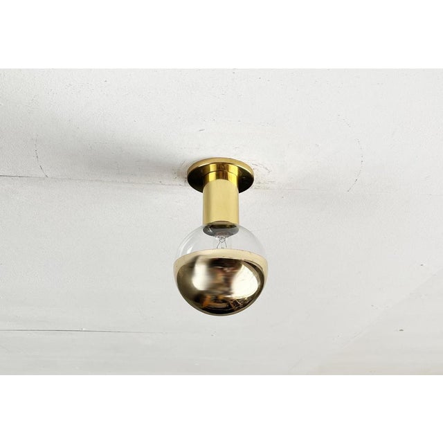 Imposing mid century ceiling or wall light from staff according to a design by the japanese designer motoko ishii. Here in...