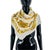 French Chanel White Printed 100% Silk Scarf For Sale - Image 3 of 8