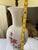 Vintage Floral Ceramic Table Lamp, White Hand-Painted Flower Motif, Traditional Cottage Style, 29” Tall, Decorative Accent Lamp For Sale In Naples, FL - Image 6 of 10