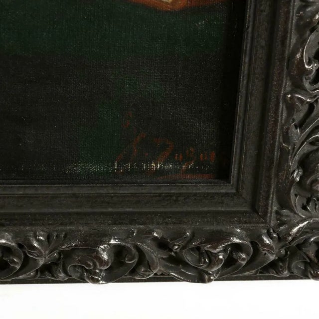 19th Century Antique Scholar Portraits Paintings by Theodore Du Bois, French - Set of 2 For Sale - Image 4 of 11