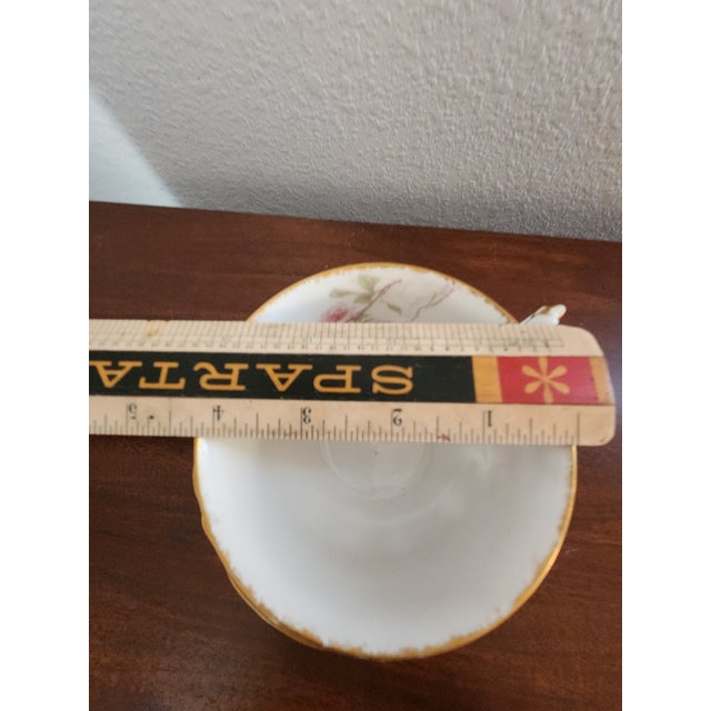 Late 19th Century Victorian Haviland Limoges Baltimore Rose Oversize Breakfast Cup and Saucer Set For Sale - Image 12 of 12