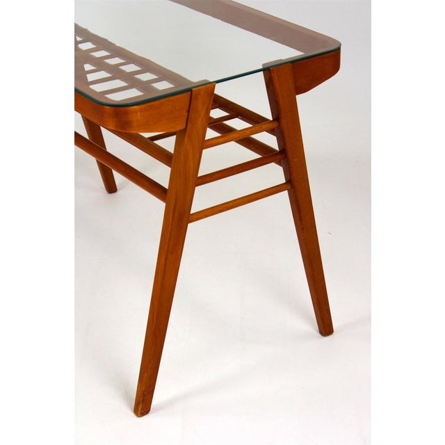 Wooden Coffee Table attributed to František Jirák, 1960s For Sale - Image 4 of 17