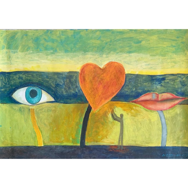 2000 - 2009 Iszchan Nazarian, Joy, Acrylic on Canvas, 2009 For Sale - Image 5 of 5