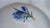 Porcelain Tea Cup and Saucer with Hand-Painted Blue Crocus from Meissen, 1960, Set of 2 For Sale - Image 11 of 17