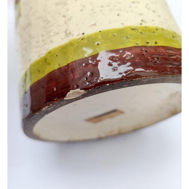 Vintage Ceramic Vase by by Alvino Bagni for Bitossi, 1960s For Sale - Image 9 of 11