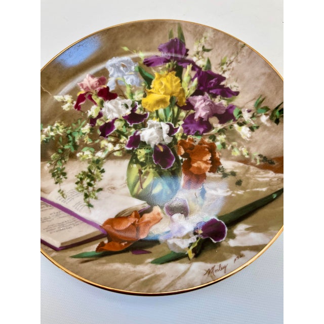 1989 French Country Style Veonne Morley Decorative Cabinet or Wall Plate For Sale - Image 4 of 5