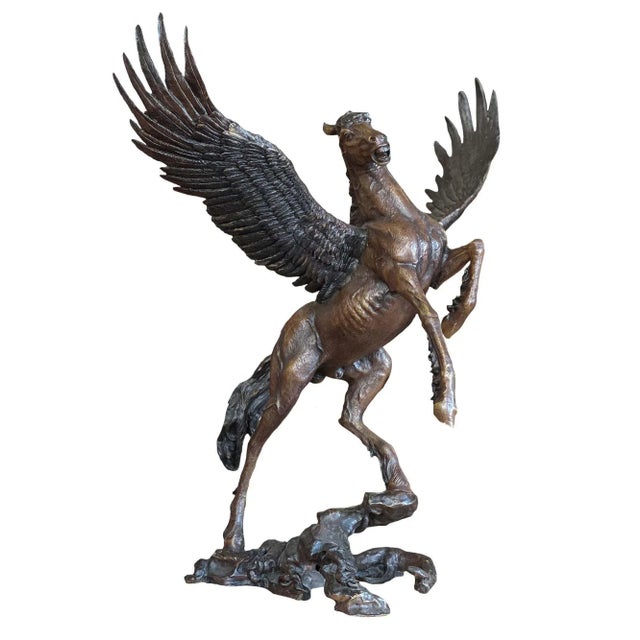 Metal "Pegasus" Bronze Sculpture by Jim Davidson (1962) For Sale - Image 7 of 7