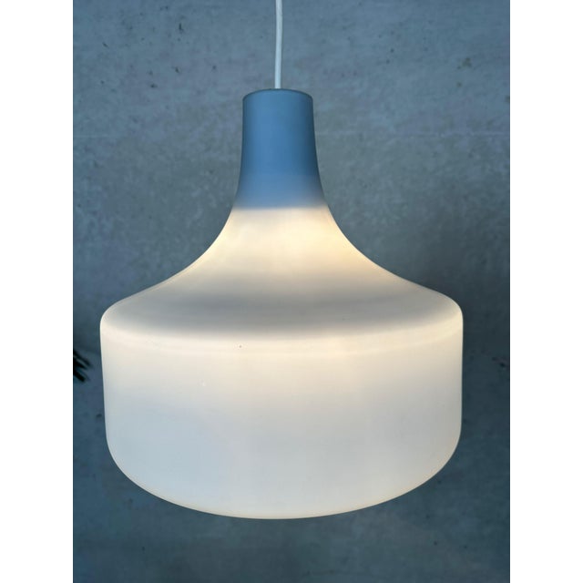 Vintage Opaline Pendant Lamps, 1970s, Set of 2 For Sale - Image 4 of 10
