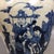 Ceramic Blue and White Fu Lu Shou Immortals Porcelain Storage Jar, Chinoiserie Decor Vessel For Sale - Image 7 of 8