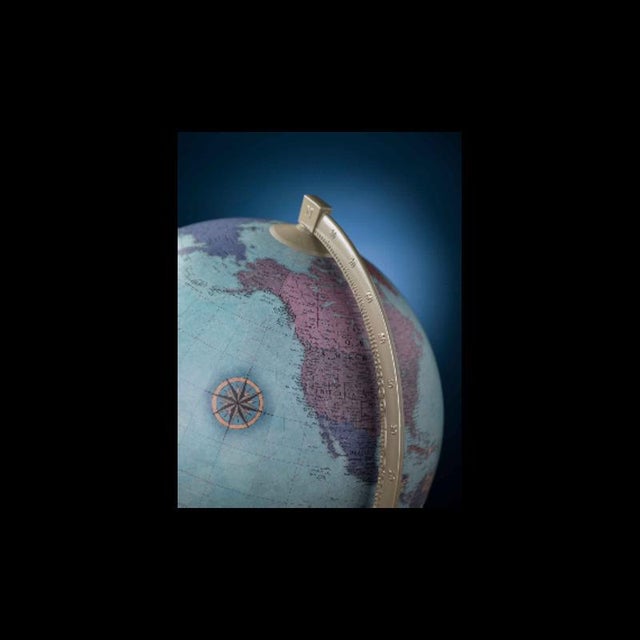 James Cook Aquamarine Globe by Zoffoli Mappamondi For Sale - Image 6 of 9