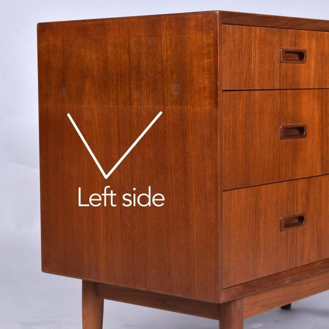 Early Lyby Mobler Danish Teak Chest of Drawers $2,195.00 For Sale - Image 10 of 11