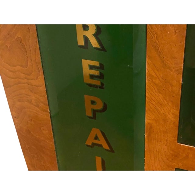 1950s Large Vintage Wooden Shop Sign, 1950s For Sale - Image 5 of 14