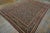 19th Century 1890s Blue Navy Antique Floral Herati Pattern Senneh Formal Knotted Wool Rug For Sale - Image 5 of 12