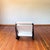 Wood 1990s Gae Aulenti Inspired Dark Wood Rocking Chair With Leather Cushion For Sale - Image 7 of 10