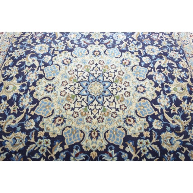Hand-Knotted Nain 9la Oriental Rug For Sale - Image 6 of 13