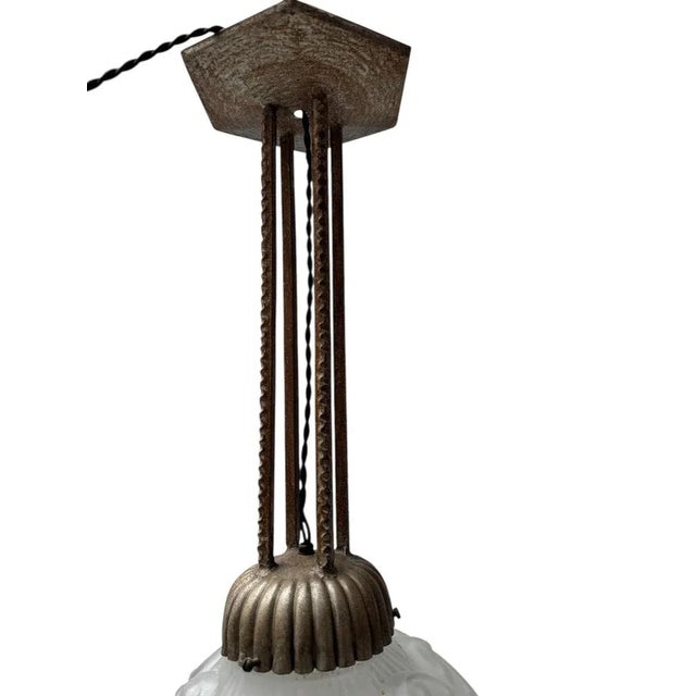 Art Deco Pendant Light by Muller Frères, 1930s For Sale - Image 6 of 13