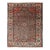 Antique Persian Malayer Rug With Teal Field and Coral Spandrel Design 4'7 X 6'3 For Sale