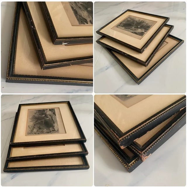 Antique 19th Steel Engravings W. H. Bartlett, by Artists J Sands, F W Topham, R Brandard Canadian Historical Views Framed U/Glass, Set of 3 For Sale - Image 11 of 13