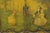 Baroque Antique French Renaissance Green Distress Painted Radio Cabinet Bar Cupboard For Sale - Image 3 of 14
