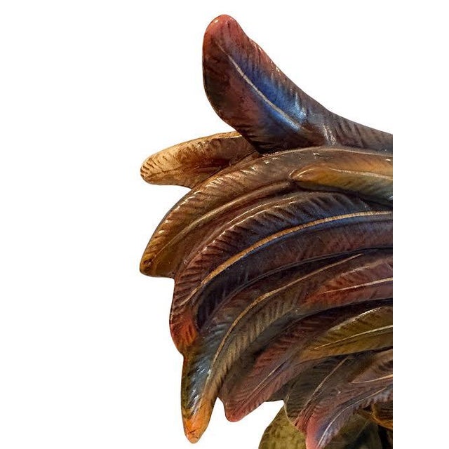 Mid 20th Century Large Ceramic Rooster Figurine/Statue For Sale - Image 10 of 10