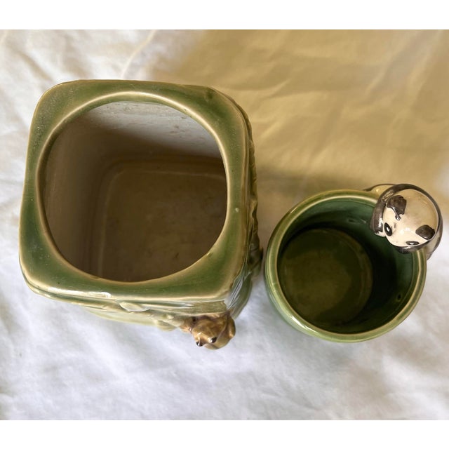 Late 20th Century Vintage Asian Bamboo Motif Planters/Catchalls For Sale - Image 5 of 8